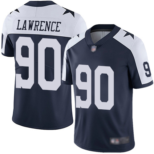 Men Dallas Cowboys Limited Navy Blue DeMarcus Lawrence Alternate #90 Vapor Untouchable Throwback NFL Jersey->women nfl jersey->Women Jersey